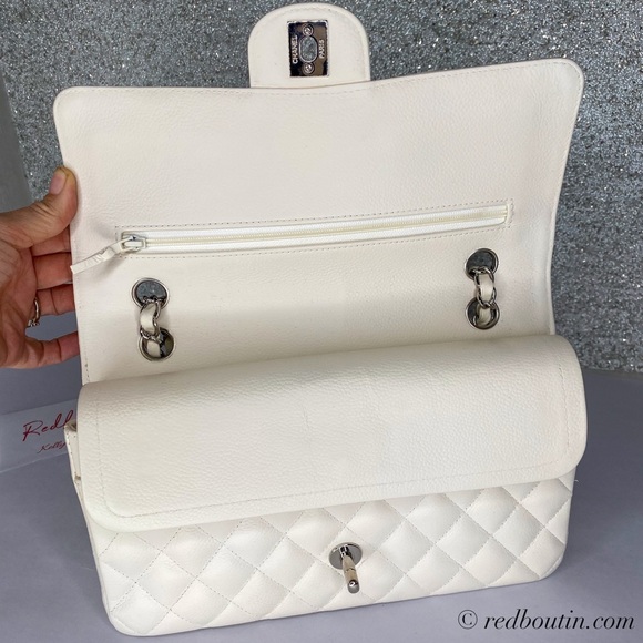🎈SOLD White Classic Flap Chain shoulder Bag - Picture 5 of 8